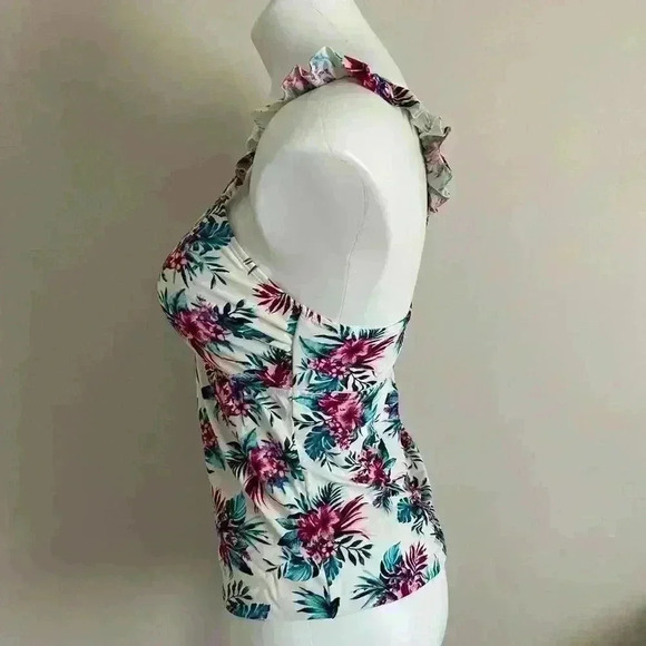 Arizona Jeans Tankini Swim Suit Top - Picture 4 of 8